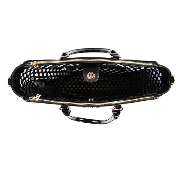 Nicole Lee Black Animal Print Tote Bag - Picture 4 of 14